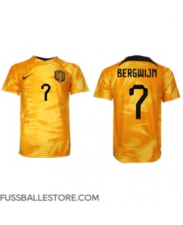 Günstige Niederlande Steven Bergwijn #7 Heimtrikot WM 2022 Kurzarm